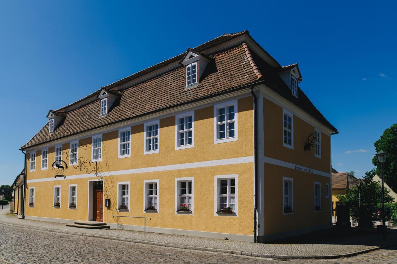 Gasthof Zum Hirsch Hotell Drehna Exteriör bild